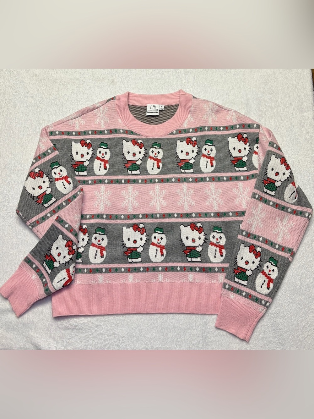 Hello Kitty x Snowman Pink Holiday Sweater